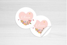 Hart met bloemetjes